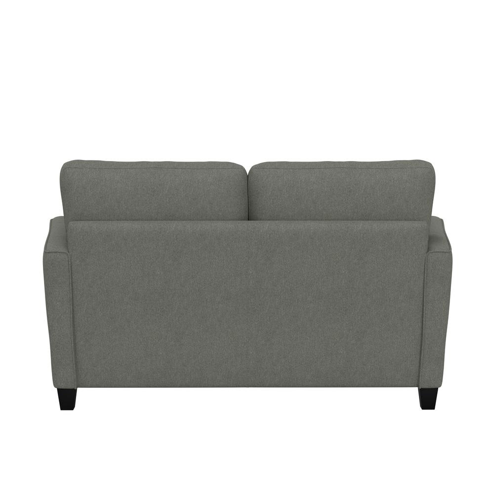 Grant River Upholstered Loveseat with 2 Pillows, Stone. Picture 4