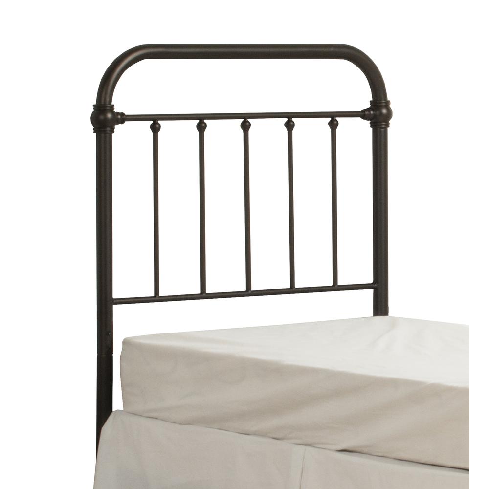 Kirkland Metal Twin Headboard with Frame, Dark Bronze. Picture 1