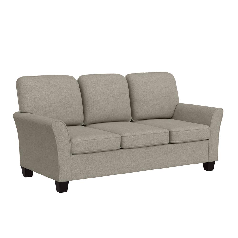 Lorena Upholstered Sofa, Greige. Picture 1
