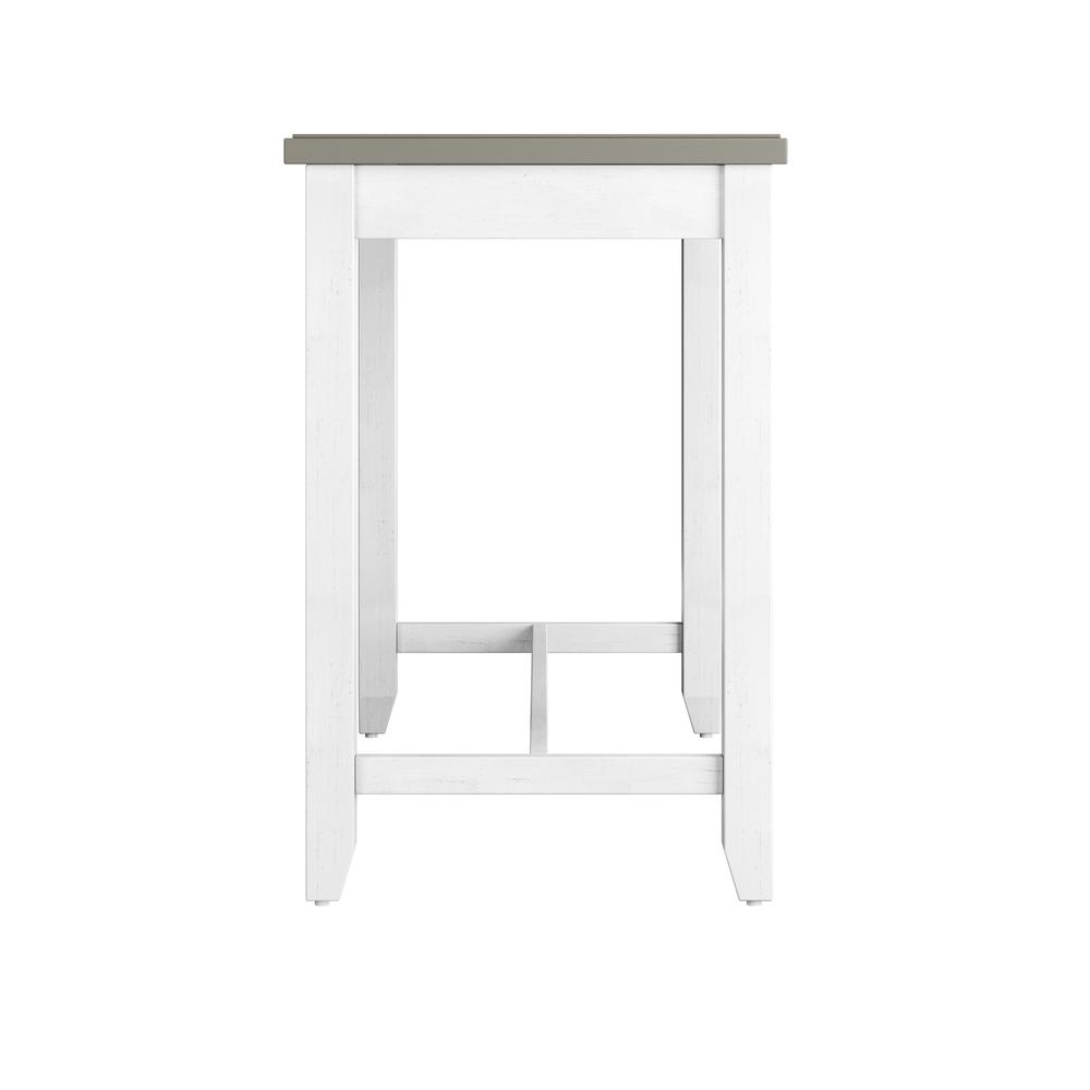 Clarion Wood Counter Height Side Table, Distressed Gray. Picture 3