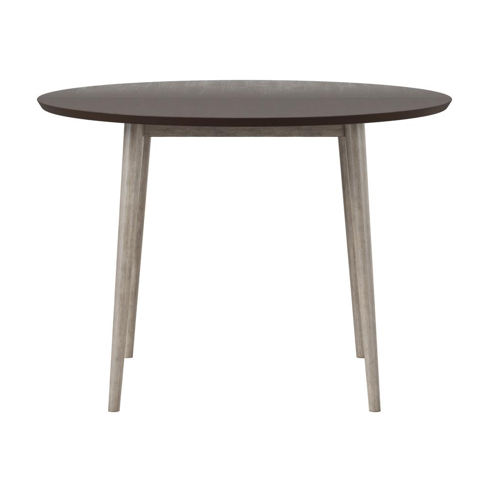 Mayson Wood Dining Table, Gray. Picture 2