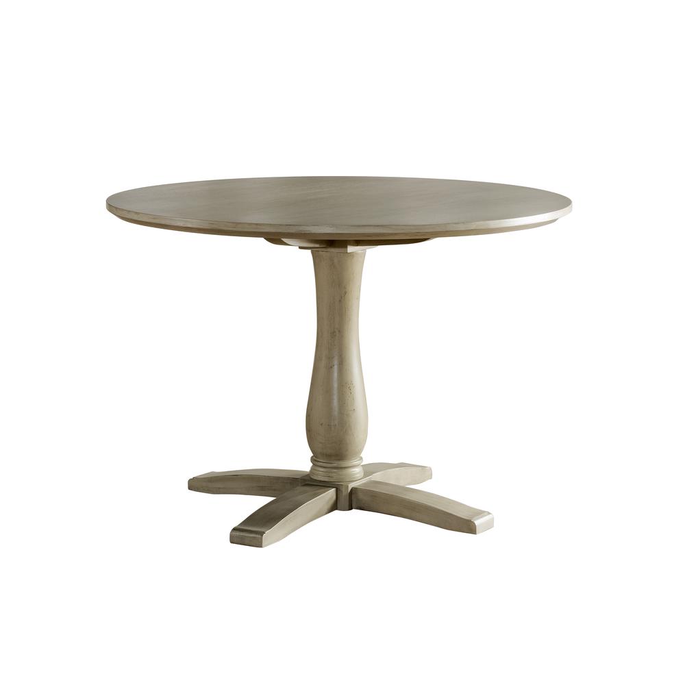 Ocala Wood Round Dining Table, Sandy Gray. Picture 1