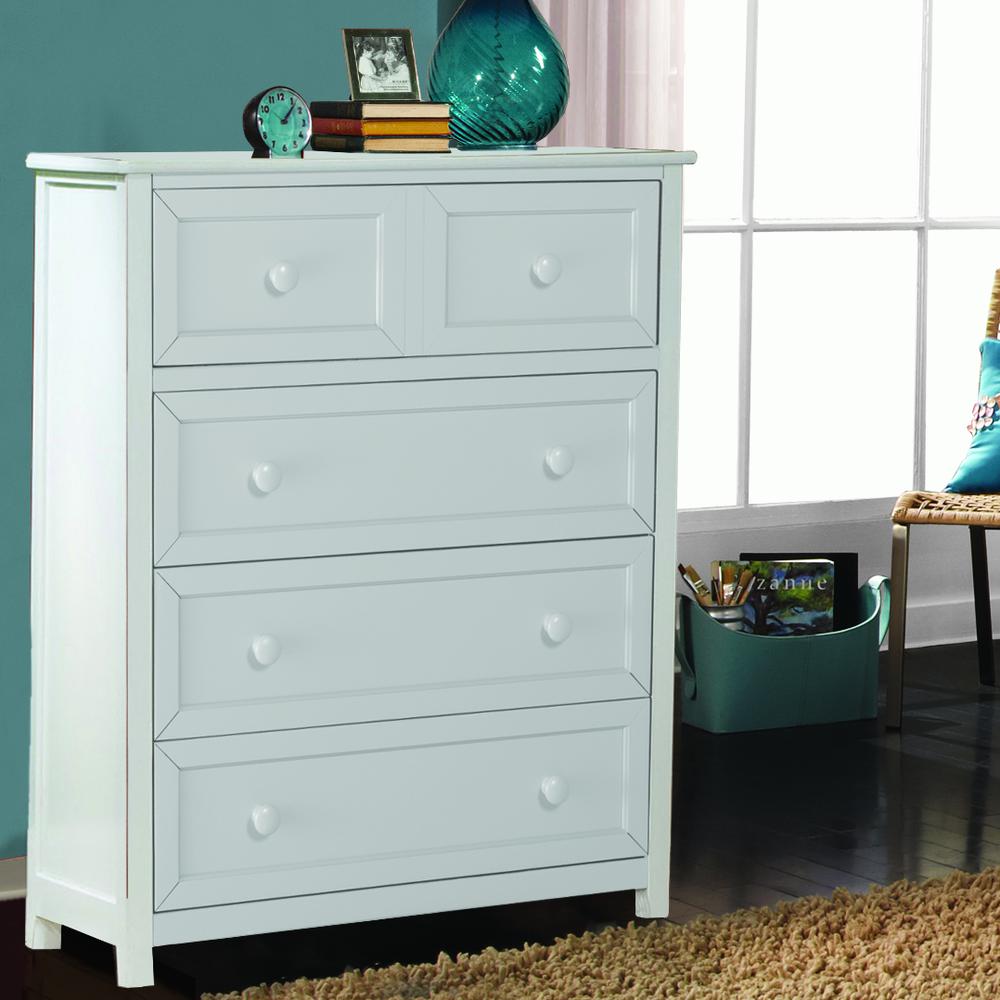 Hillsdale Kids and Teen Schoolhouse 4.0 Wood 4 Drawer Chest, White. Picture 2