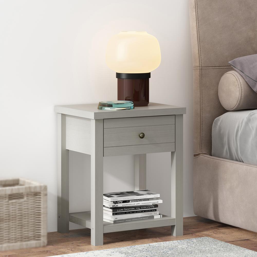Living Essentials by Hillsdale Harmony Wood Accent Table, Gray. Picture 2