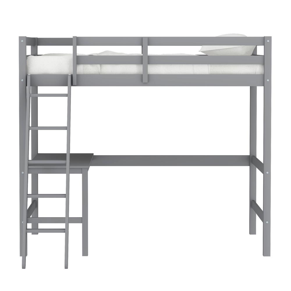 Hillsdale Kids and Teen Caspian Wood Twin Loft Bed, Gray. Picture 2