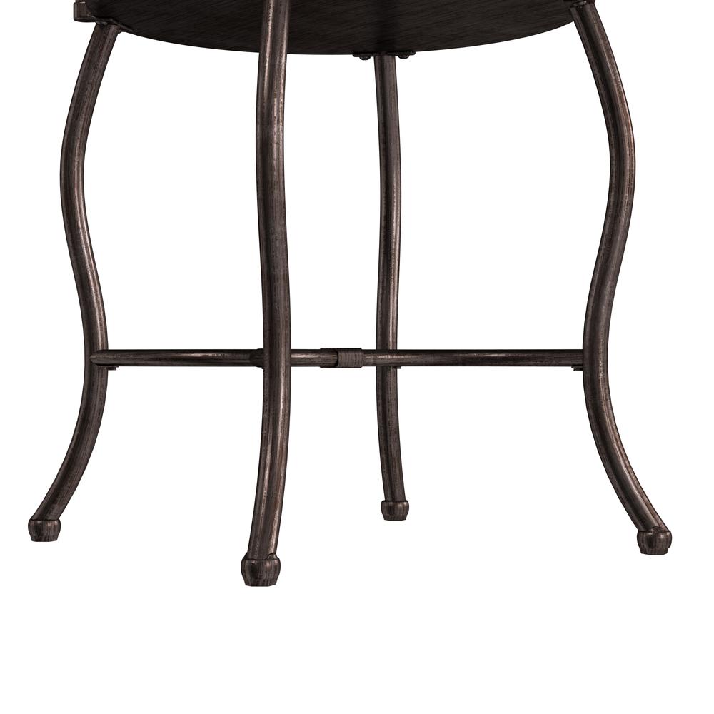 Brody Metal Vanity Stool, Rubbed Gray. Picture 8