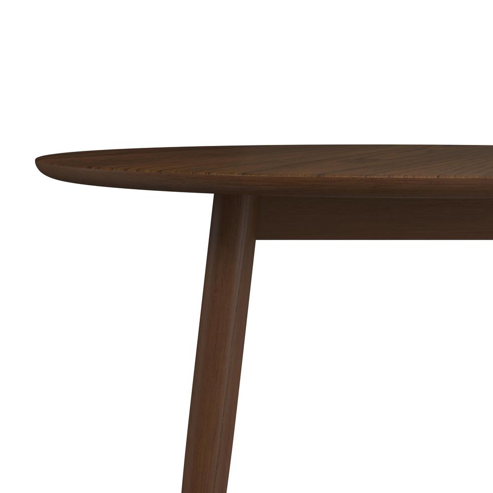 San Marino Round Wood Dining Table, Chestnut. Picture 7