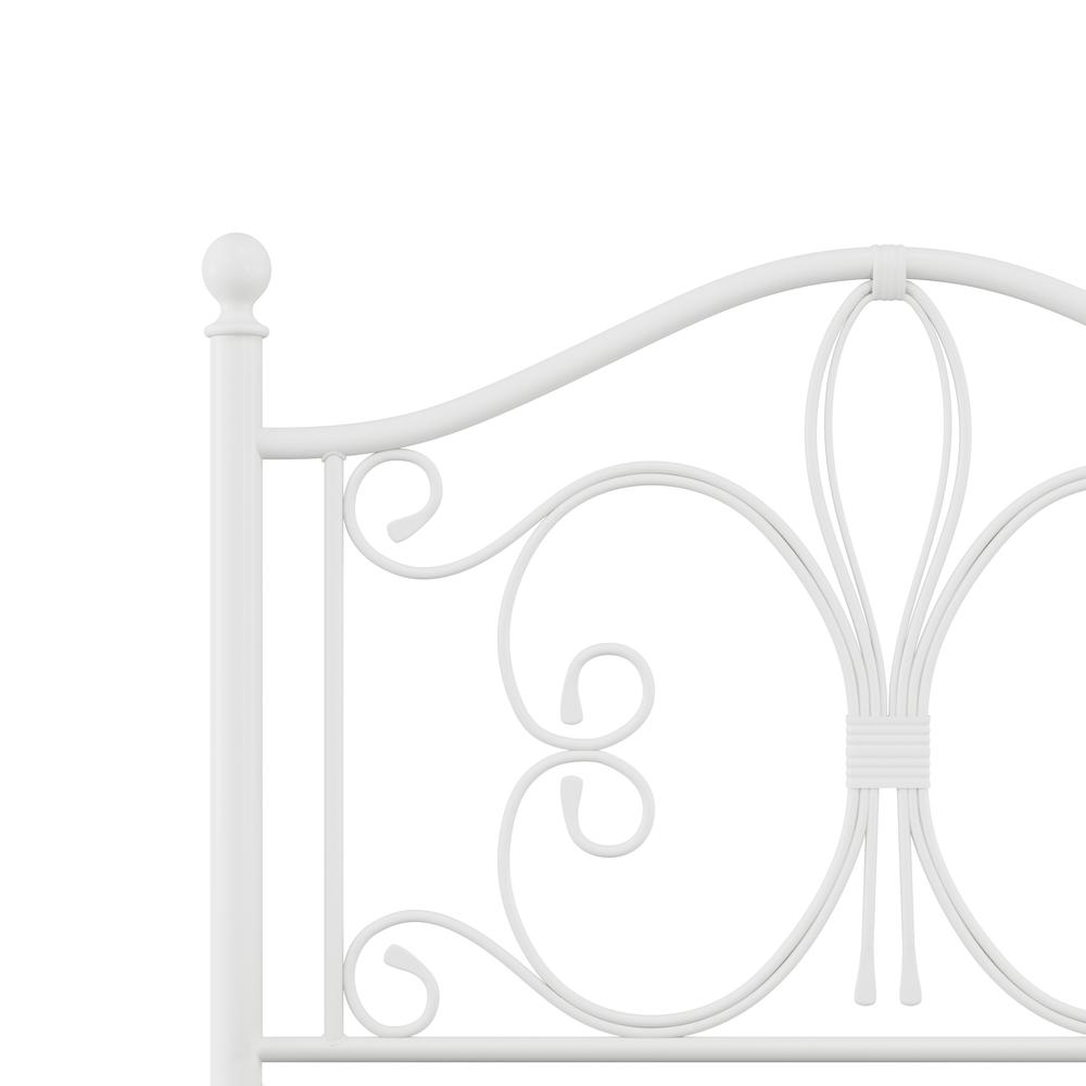 Ruby Twin Metal Headboard, Textured White. Picture 5