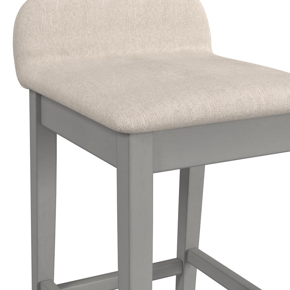 Maydena Wood Counter Height Stool, Distressed Gray. Picture 7