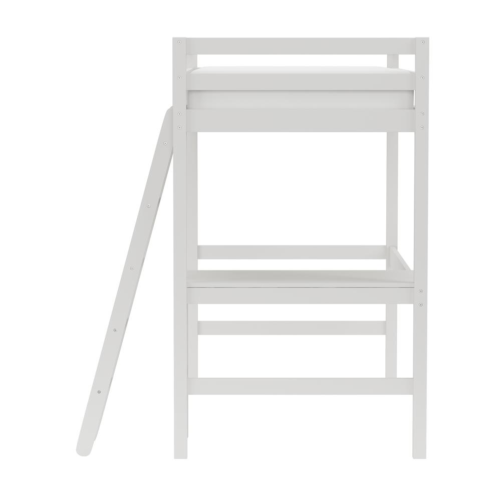 Hillsdale Kids and Teen Caspian Wood Twin Loft Bed, White. Picture 5