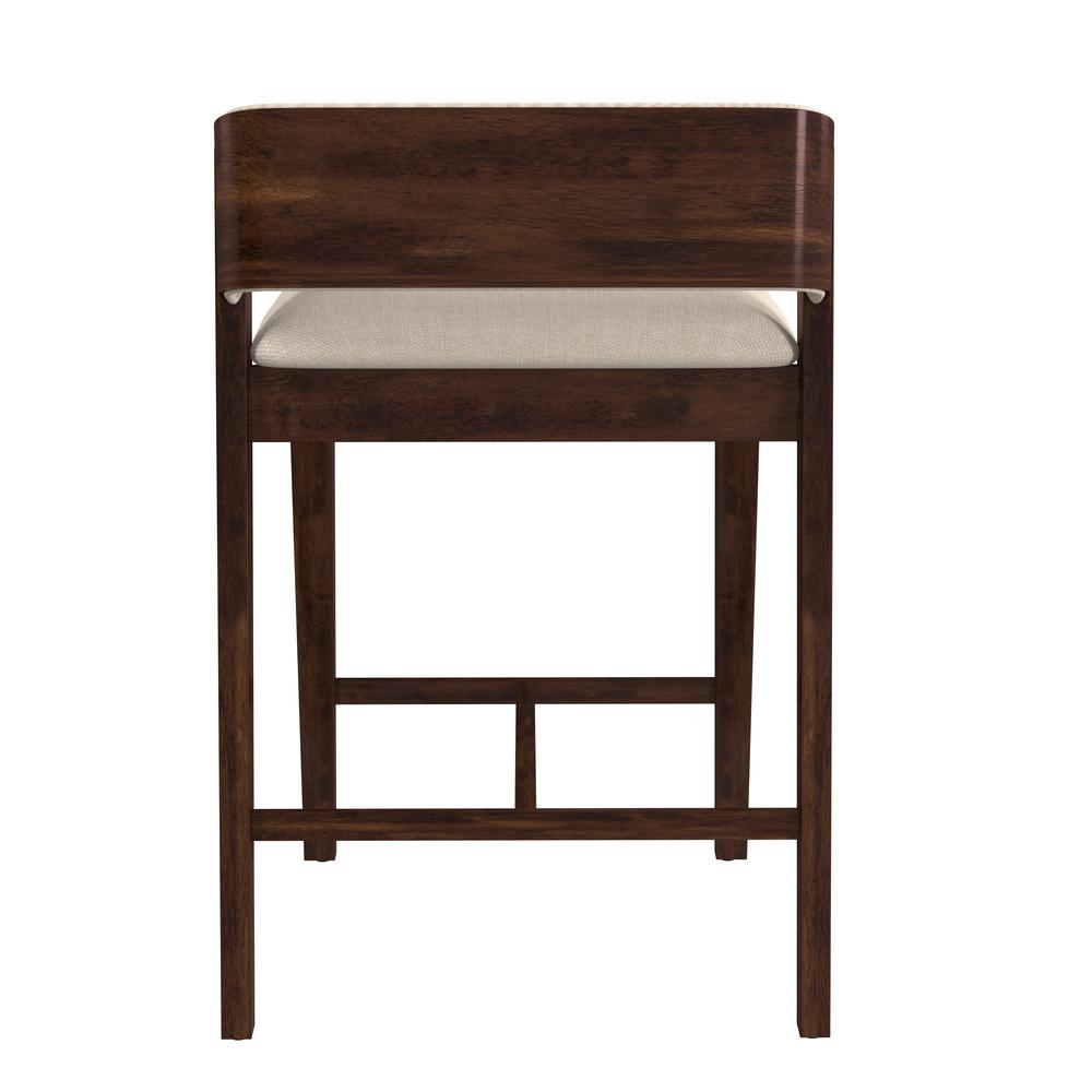 Dresden Wood Counter Height Stool, Walnut. Picture 4