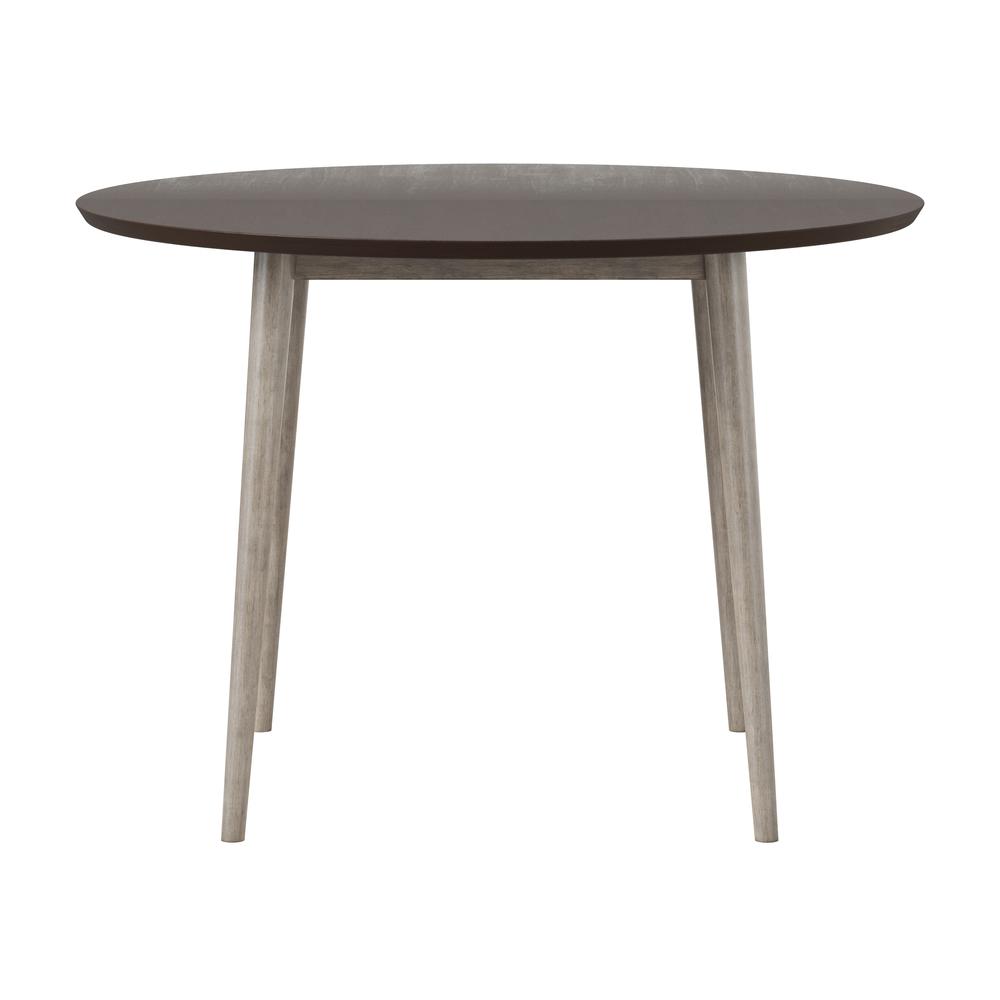 Mayson Wood Dining Table, Gray. Picture 4