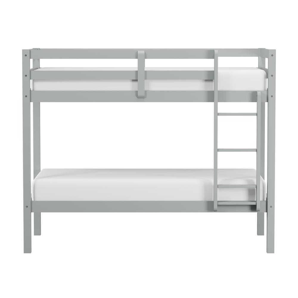 Hillsdale Kids and Teen Caspian Twin Over Twin Bunk Bed, Gray. Picture 2