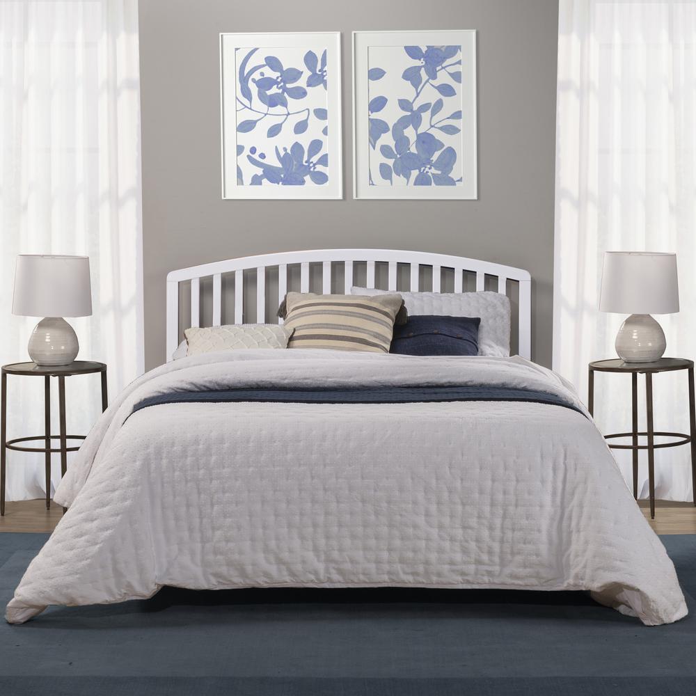 Carolina Wood Full/Queen Headboard with Frame, White. Picture 3