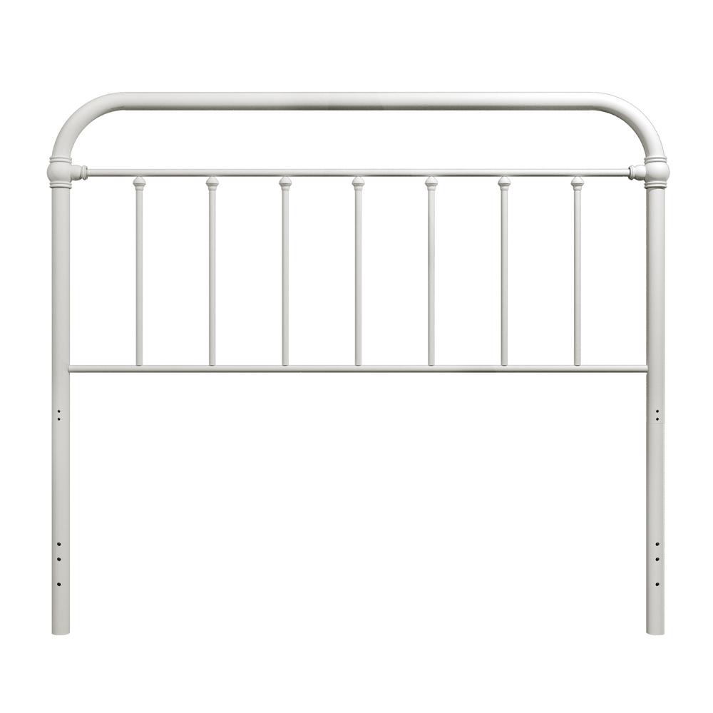 Kirkland Metal King Headboard without Frame, White. Picture 1