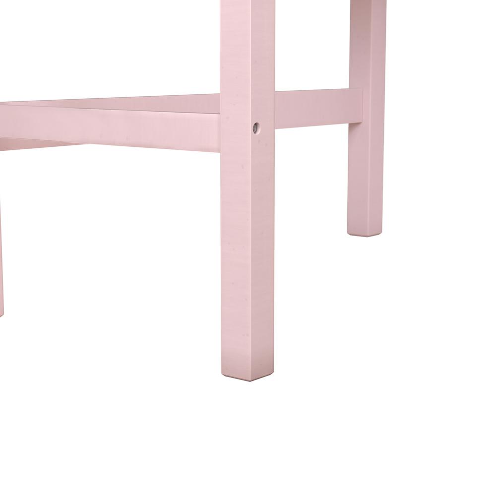 Hillsdale Kids and Teen Caspian Twin Loft Bed, Soft Pink. Picture 6