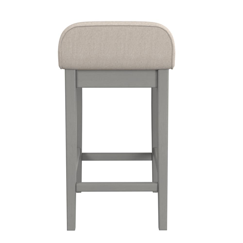 Maydena Wood Counter Height Stool, Distressed Gray. Picture 4