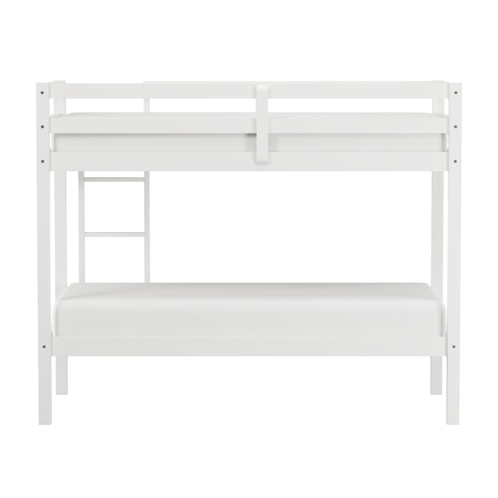 Hillsdale Kids and Teen Caspian Twin Over Twin Bunk Bed, White. Picture 4