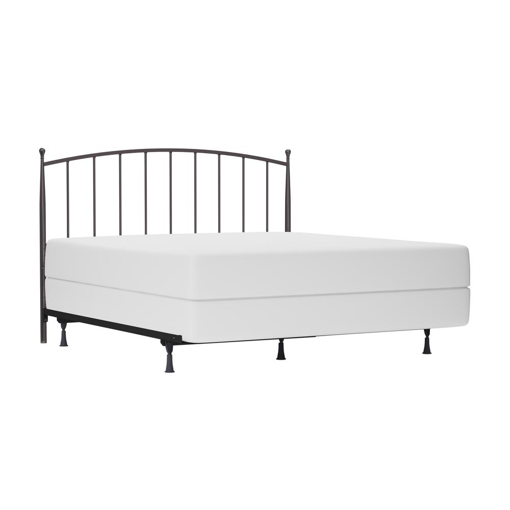 Warwick King Metal Headboard with Frame, Gray Bronze. Picture 1
