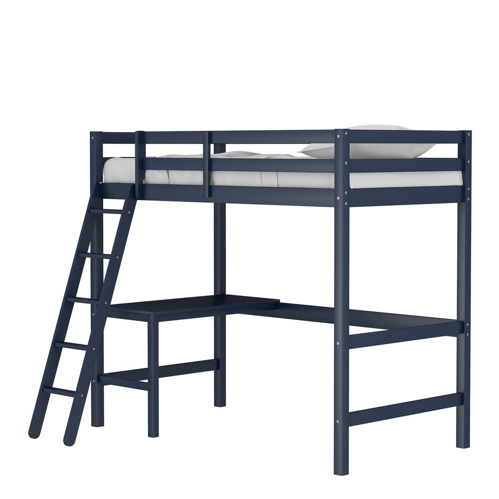 Hillsdale Kids and Teen Caspian Twin Loft Bed, Navy. Picture 1