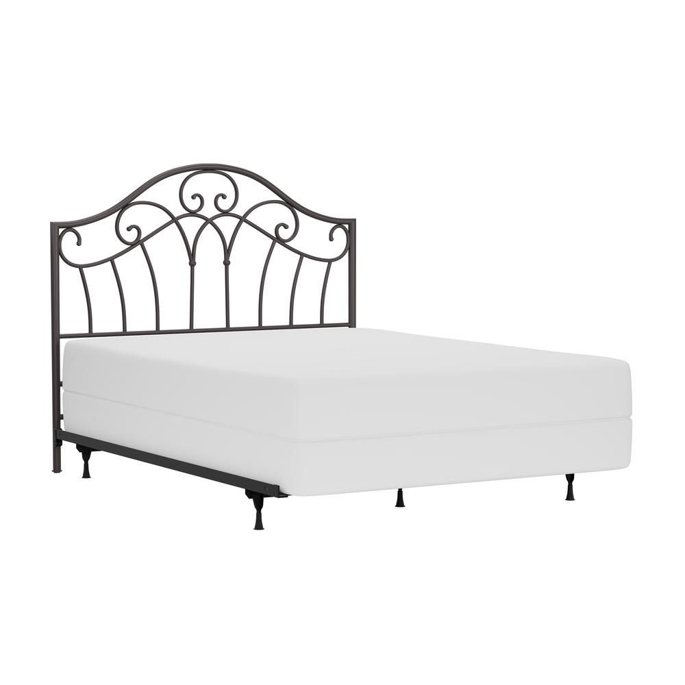 Full/Queen Metal Headboard with Frame, Metallic Brown. The main picture.
