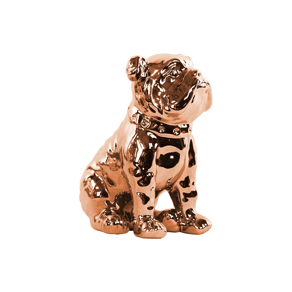 english bulldog ceramic statue