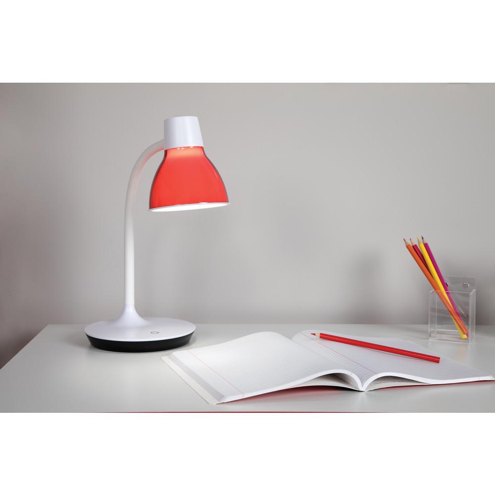 OFM ESS-9000-RED Essentials LED Desk Lamp with Integrated Touch Control, Red. Picture 7