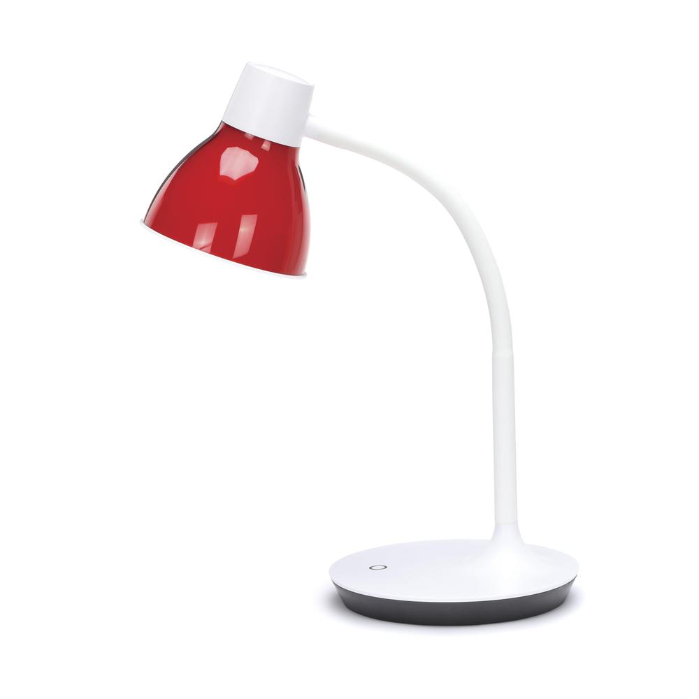 OFM ESS-9000-RED Essentials LED Desk Lamp with Integrated Touch Control, Red. Picture 5