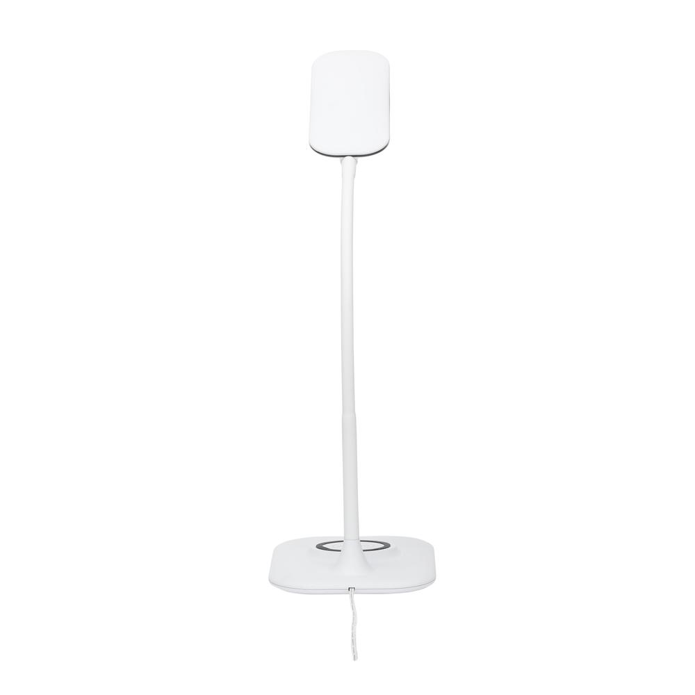 LED Desk Lamp with Integrated Wireless Charging Station, White. Picture 5