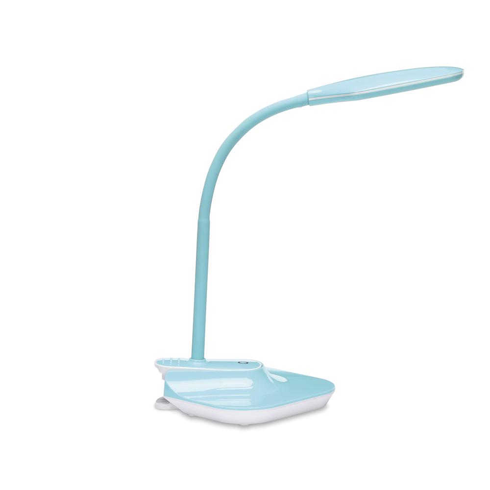 OFM ESS-9001-TEL Essentials LED Desk Lamp with Removable Base and Integrated Desk Clamp, Teal. Picture 4