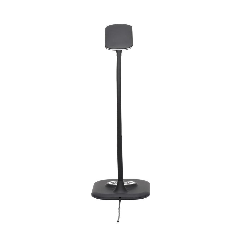 LED Desk Lamp with Integrated Wireless Charging Station, Black. Picture 3