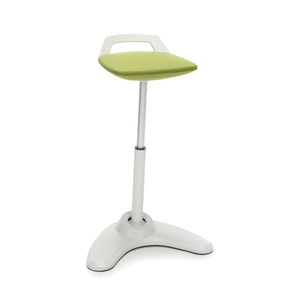 OFM Model 2800 Height Adjustable, Sit to St, Perch Stool, Cream Frame. Picture 1