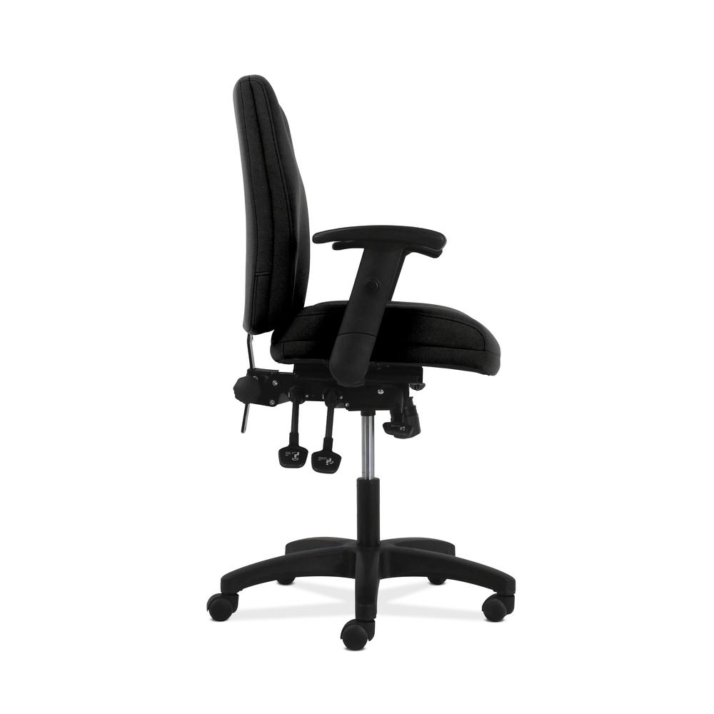 HON Network Mid-Back Task Chair - Asynchronous Computer Chair for Office Desk, Black Fabric (HVL282.A2). Picture 4