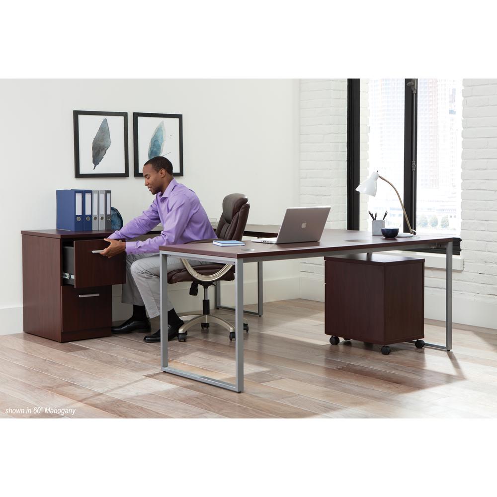 OFM Fulcrum Series 72x30 Desk, Minimalistic Modern Office Desk, Mahogany (CL-D7230-MHG). Picture 7