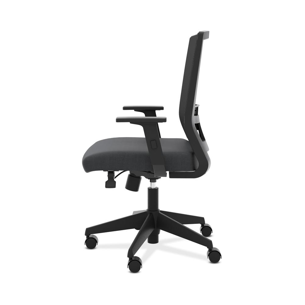 HON Entire Mesh Task Chair - High Back Work Chair with Adjustable Arms, Black (HVL541). Picture 5