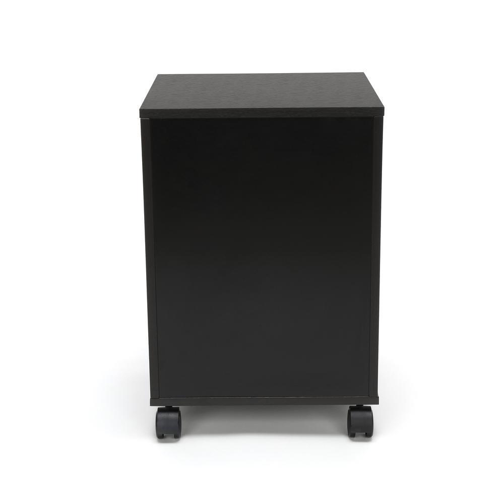 Essentials by OFM ESS-1030 3-Drawer Wheeled Mobile Pedestal Cabinet, Espresso. Picture 3