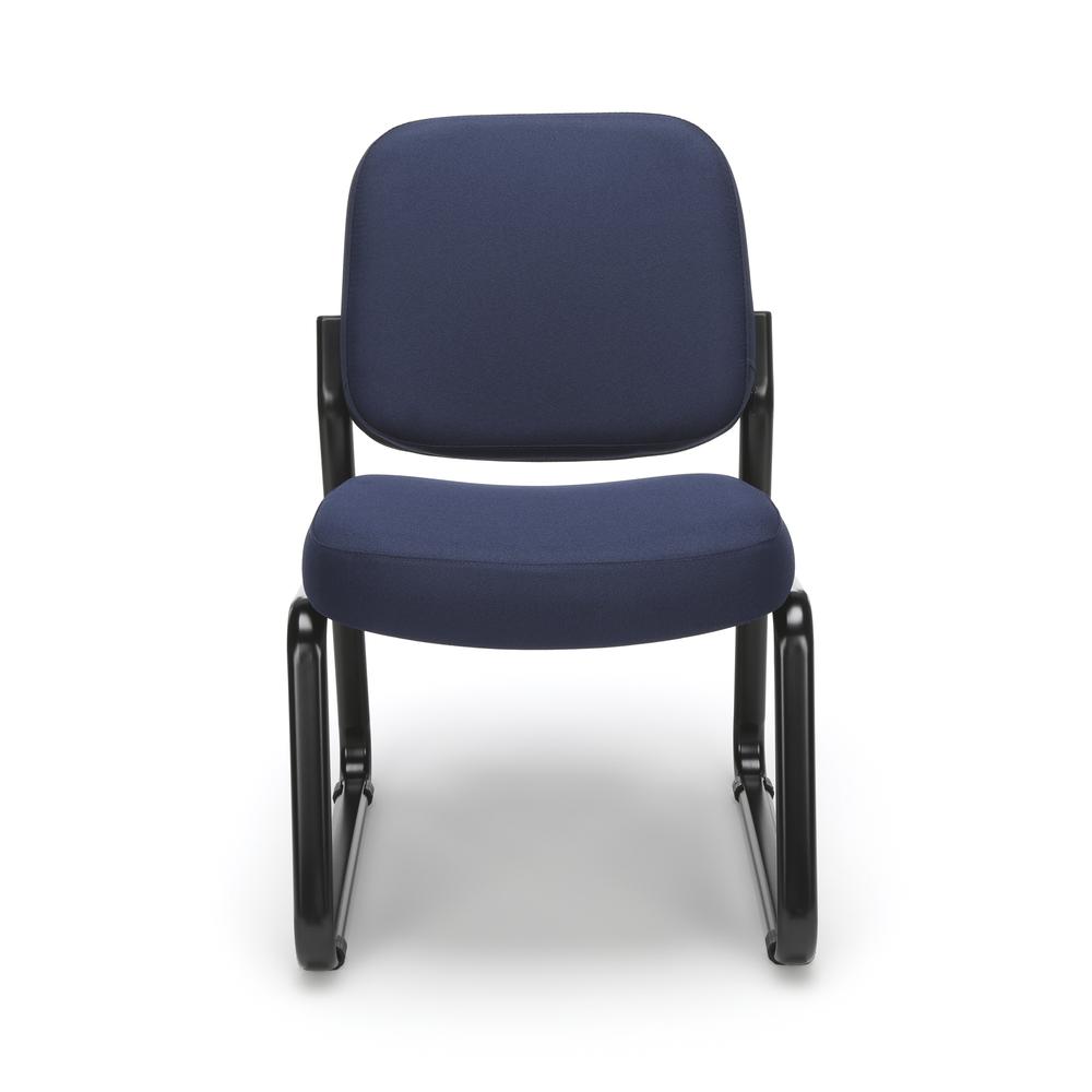 OFM Model 405 Fabric Armless Guest and Reception Chair, Navy. Picture 2