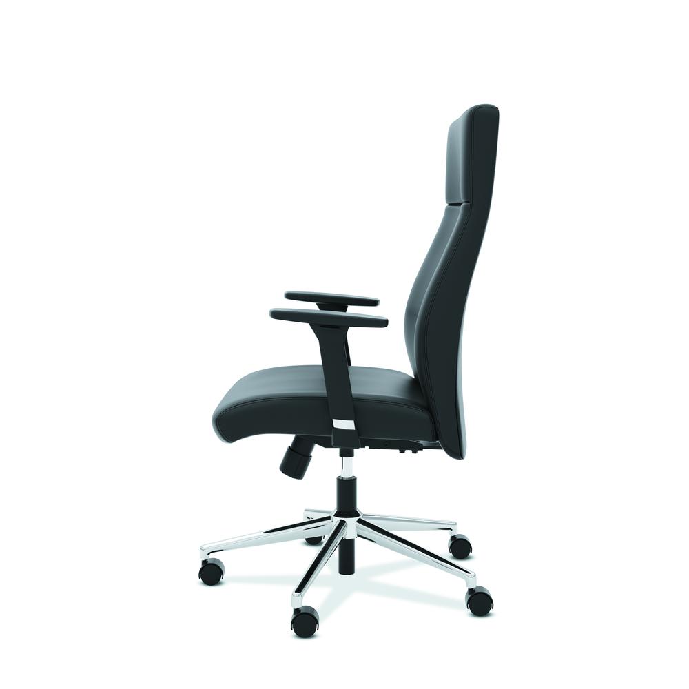HON Define High-Back Executive Chair | Synchro-Tilt | Adjustable Arms | Black SofThread Leather. Picture 5