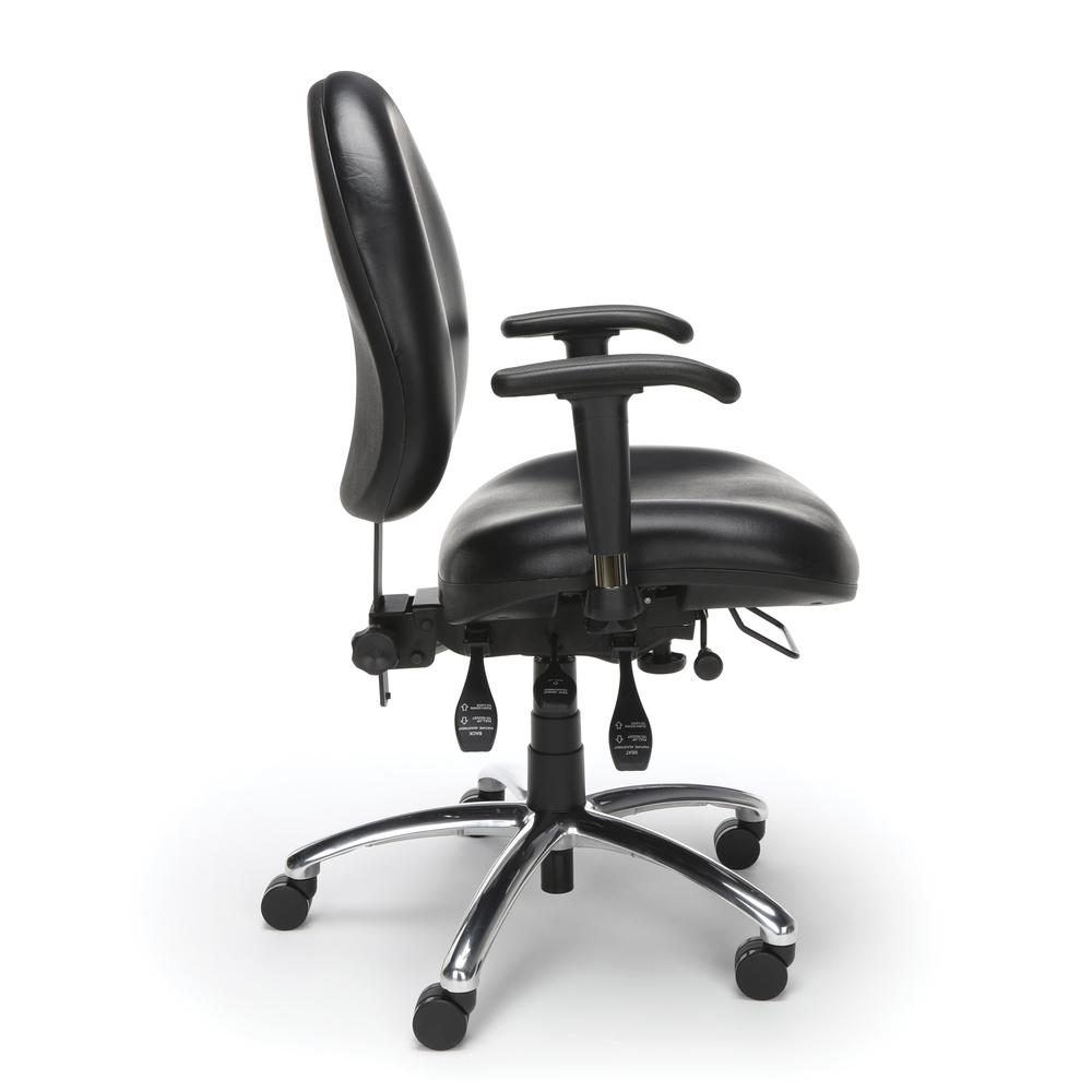 OFM Model 247-VAM Big , Tall Computer Swivel Task Chair with Arms, Vinyl. Picture 4
