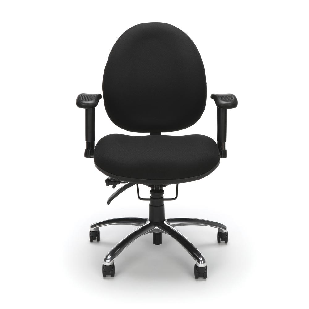OFM Model 247 Big and Tall Computer Swivel Task Chair with Arms, Fabric. Picture 2