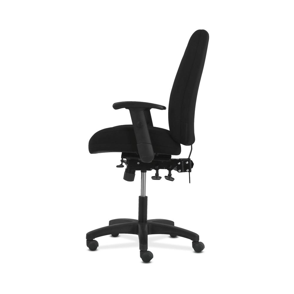 HON Network High-Back Task Chair - Computer Chair for Office Desk, Black Fabric (HVL283). Picture 5
