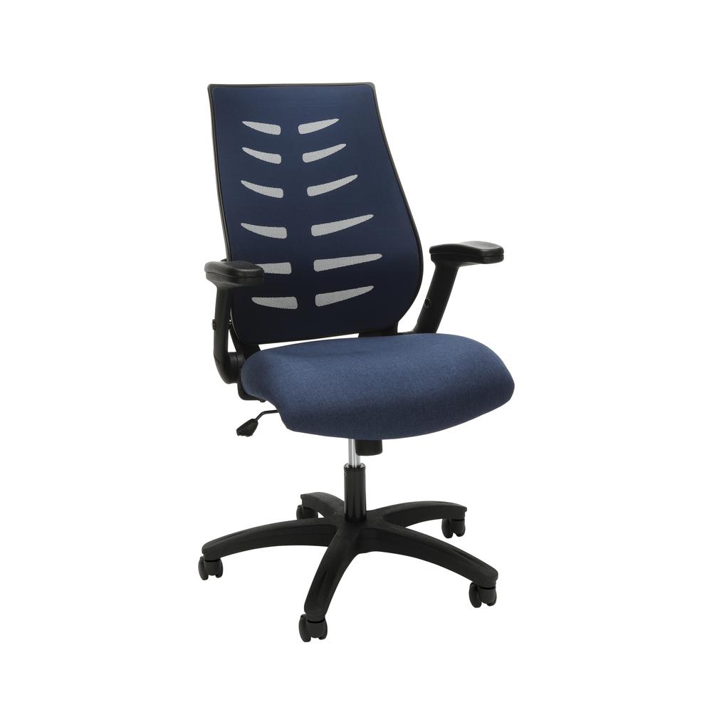 OFM Model 530-BLU Core Collection Midback Mesh Office Chair for Computer Desk, Blue. Picture 1