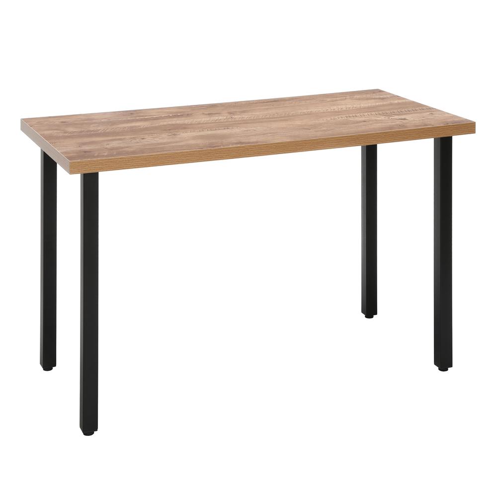 OFM Essentials Collection 48" Table Desk, Knotty Oak Woodgrain (ESS-1051-BLK-KOA). Picture 1