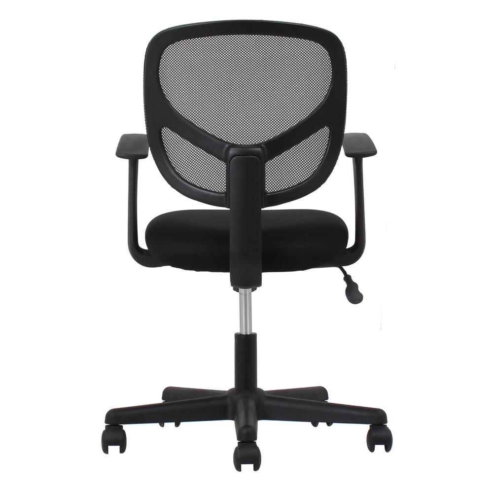 Essentials by OFM ESS-3001 Swivel Mesh Back Task Chair with Arms, Black. Picture 3