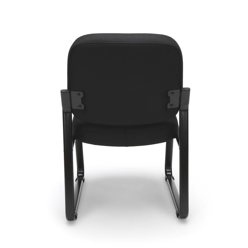 OFM Model 405 Fabric Armless Guest and Reception Chair, Black. Picture 3