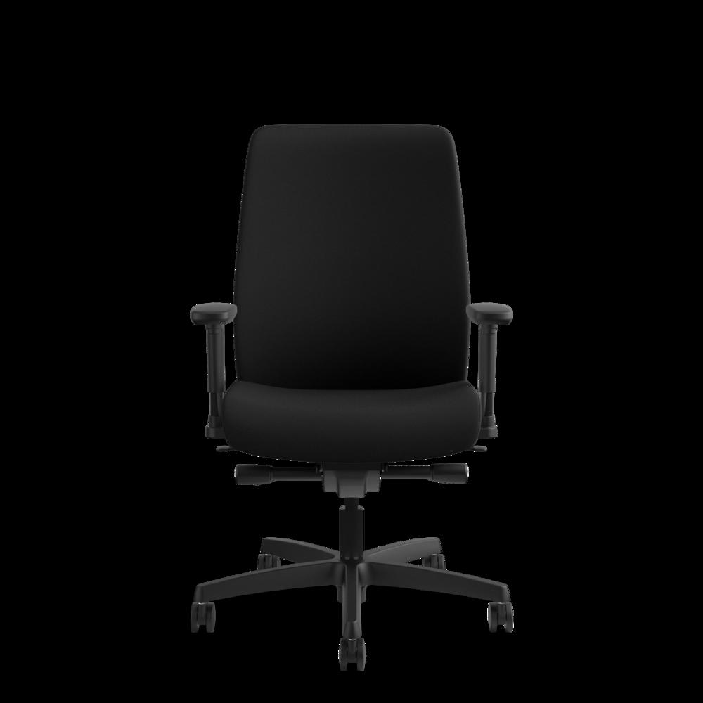 HON Endorse Mid-Back Task Chair with Lumbar Support, in Black (HLWU). Picture 2