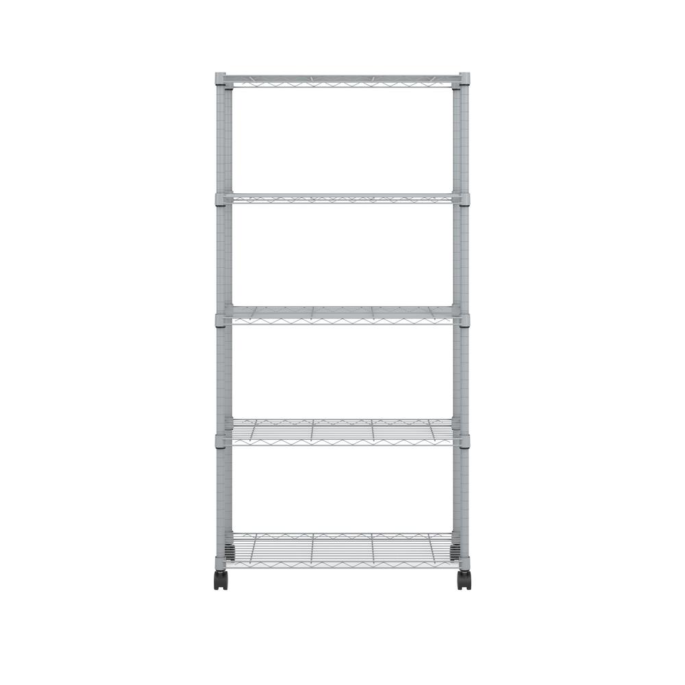OFM Adjustable Wire Shelving Unit 30 x 60, in Silver (S306014-SLVR). Picture 2