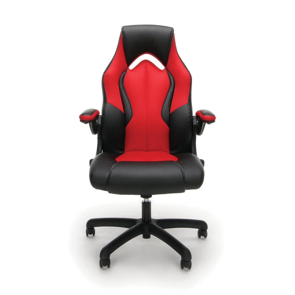 OFM Collection High-Back Racing Style Bonded Leather Gaming Chair. Picture 2