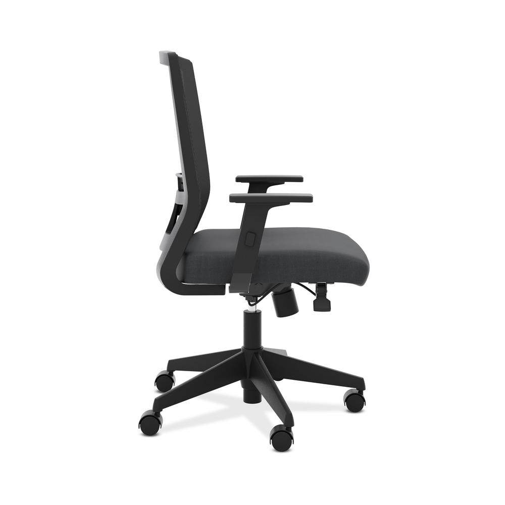 HON Entire Mesh Task Chair - High Back Work Chair with Adjustable Arms, Black (HVL541). Picture 4