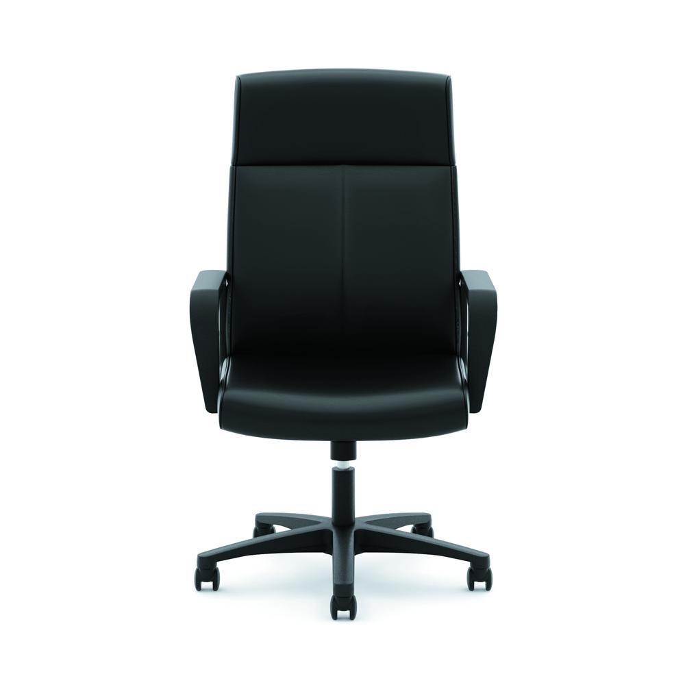 HON Validate High-Back Executive Task Chair, Fixed Arms, in Black Leather (HVL604). Picture 2